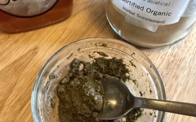 Gotu Kola Face Mask and Beverage