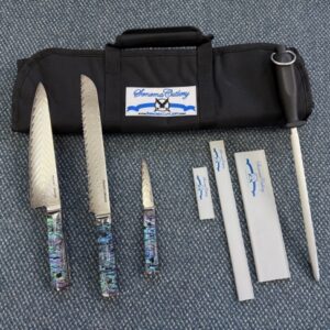 5-Piece Abalone Handle Chef Set